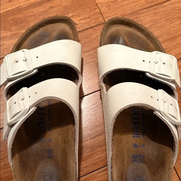 White Birkenstocks - size 38 - Picture 2 of 4